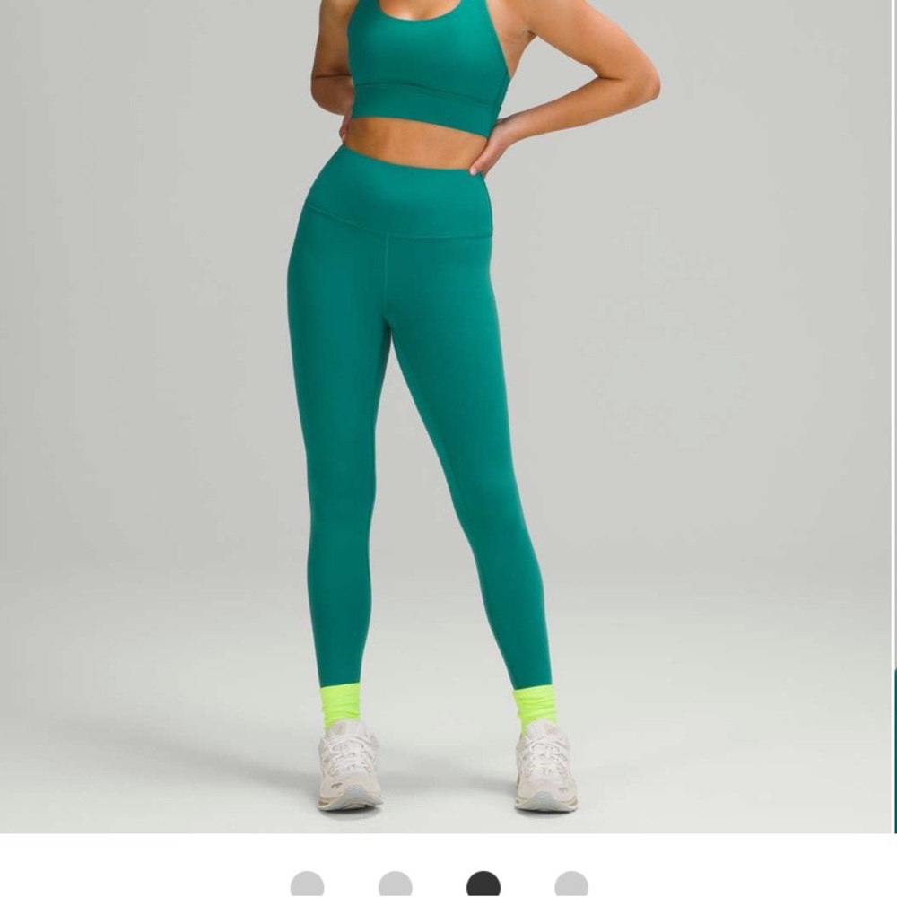 lululemon athletica Teal Green High-Rise Leggings